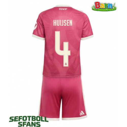 Real Madrid Dean Huijsen #4 Tredjeställ Barn 2026-27 Kortärmad (+ Korta byxor)